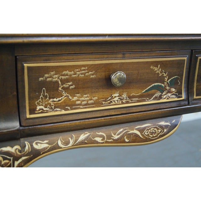 Drexel Heritage Chinoiserie Leather Top Desk Chairish