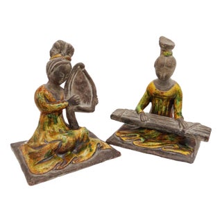 Geisha Figurines by Zaccagnini, 1950s, Set of 2 For Sale
