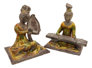 Geisha Figurines by Zaccagnini, 1950s, Set of 2