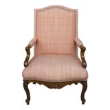 18th Century French Regence Period Walnut Bergere For Sale