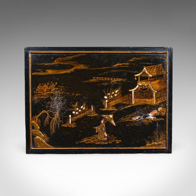 Antique Nesting Table Trio, English, Japanned, Occasional, Waring & Gillow, 1910 For Sale - Image 10 of 12