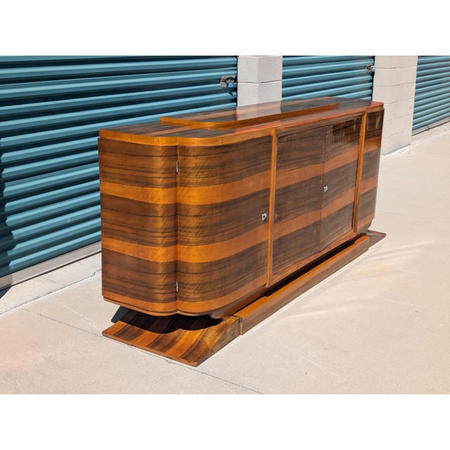1930s Monumental Antique French Art Deco Sideboard/Buffet, C1930s For Sale - Image 5 of 18