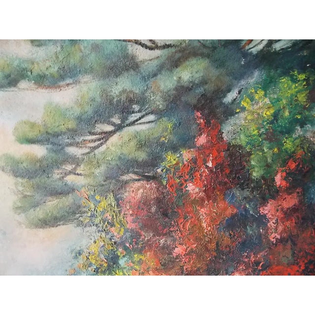 1940s 1940s "The Elkton Road" Realist Rustic Landscape Oil Painting, Framed For Sale - Image 5 of 11