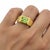 Art Deco Signet Ring for Men with Peridot, silver, gold. Rectangular Peridot Ring for Men. Men’s Peridot Signet Ring....