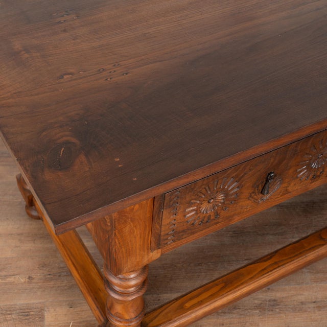 Early 20th Century Console Table With Three Drawers, Portugal For Sale - Image 6 of 15