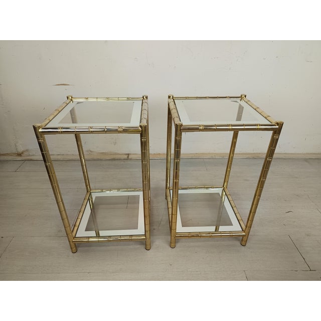 Vintage Gilt Side Tables, 1970s, Set of 2 For Sale - Image 15 of 15