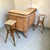 A lovely french mid-century tiki bar set. Circa 1950s–60s sourced in paris. The l-shaped bar is clad in closely spaced...