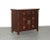 An unusual small antique Chinese Northern country-style recessed cabinet/sideboard with two drawers and two side-opening...