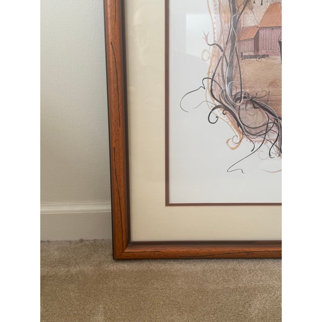 Betrothed by P. Buckley Moss is a 1982 Rare Limited Edition Numbered Edition Lithograph from the Amish Life Collection,...