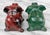 Vintage Traditional Cast Metal Red & Green Pig Piggy Bank - a Pair For Sale - Image 6 of 10
