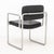 Bauhaus Black Leather and Chrome Armchair For Sale In New York - Image 6 of 7