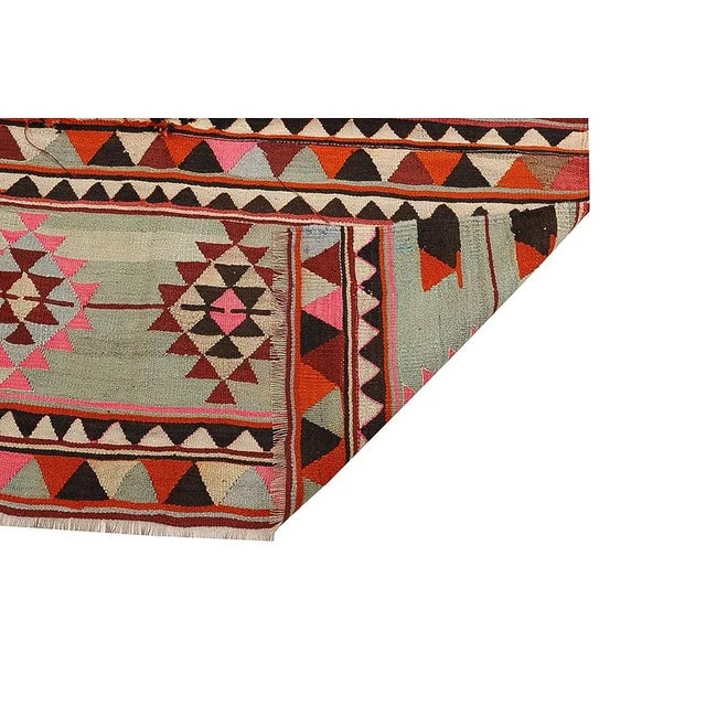 Mid 20th Century Vintage Turkish Kilim Rug For Sale - Image 5 of 7