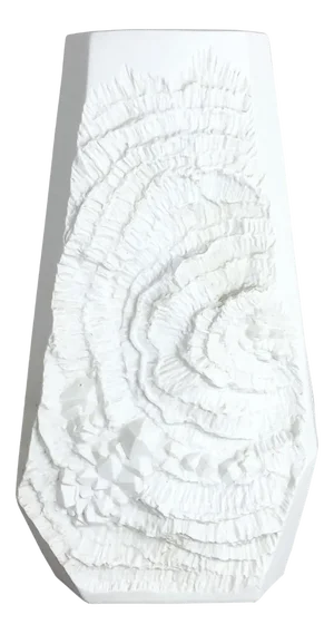 German Op Art Biscuit Porcelain Vase from AK Kaiser, Germany, 1970s