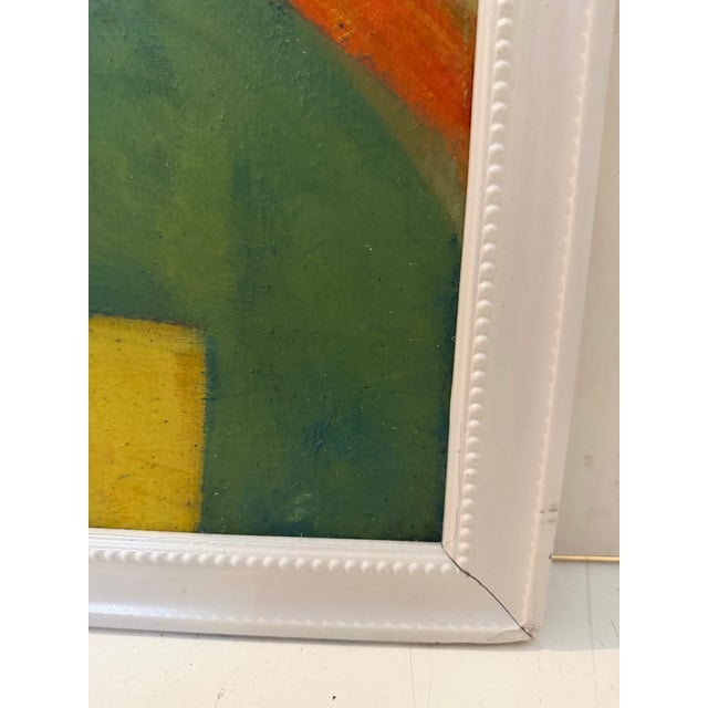 Vintage Abstract Geometric Painting, Signed For Sale In Miami - Image 6 of 12