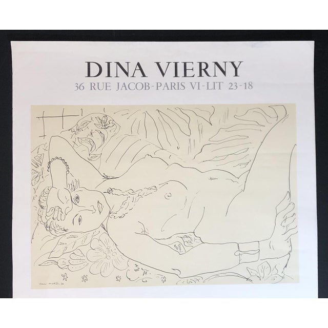 Mid-Century Modern Matisse Drawings Exhibition Lithograph by Mourlot, 1970 For Sale - Image 3 of 15