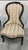 Antique Victorian ebonized wood frame spoonback parlor or nursing chair, dating back to the mid to late 19th century....