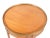 Brandt Louis XVI Style Bouillotte Wood and Brass Side Table, 20th C., with brass gallery trim, drawer with dovetail,...