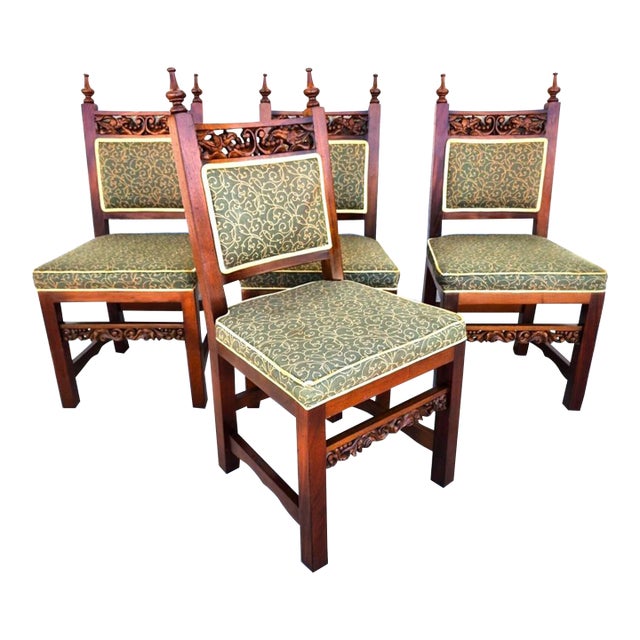 Italian Dining Chairs Tuscan Revival For Sale