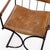1970s Set of Four 1970s Iron Campaign Style Dining Chairs, Attributed to Cleo Baldon For Sale - Image 5 of 9