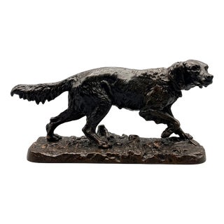 Fabio, English Setter, 1870s, Bronze For Sale