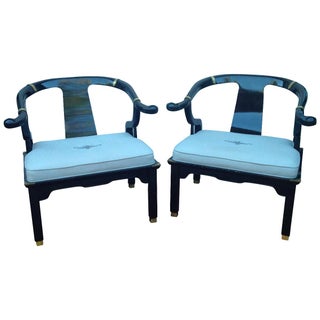 James Mont Style Chairs - A Pair For Sale