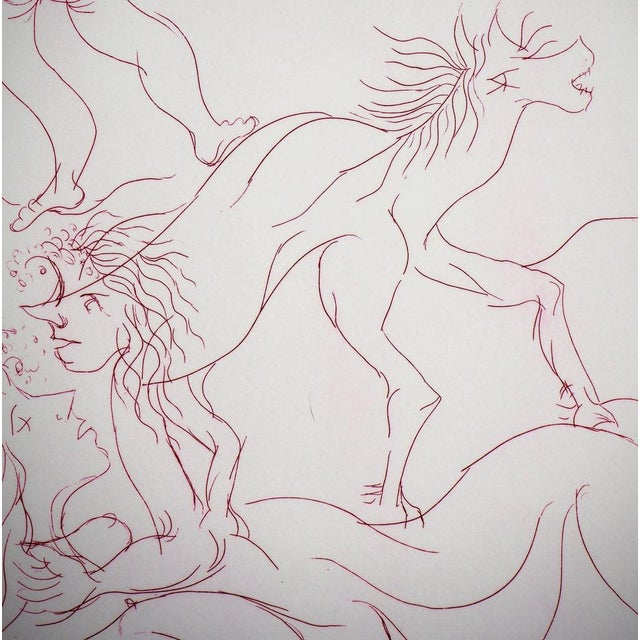Meyer Lazar, The Acrobats in Love, 1974, Original Etching For Sale - Image 3 of 6