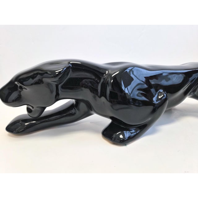 Mid-Century Modern Mid-Century Modern Black Panther Tv Lamp For Sale - Image 3 of 9