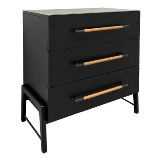 Four Hands Rosedale Ebony Oak Three-Drawer Dresser For Sale