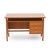 Italian-made desk produced in the 1960s. Structure in teak veneered wood. Side chest of drawers with three drawers,...