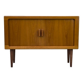 Danish Teak Sideboard with Tambour Doors from CFC Silkeborg, 1970s For Sale