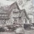 1980s Vintage Signed Pencil Drawing Storybook English Cottage Framed 1989 For Sale - Image 5 of 12