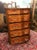 Antique Serpentine Dresser, Antique Tall Chest of Drawers For Sale - Image 6 of 13