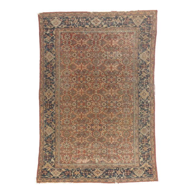 Antique Persian Mahal Rug, 08'02 X 11'08 For Sale