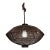 Organic Modern Rattan Braided Rope Pendant Light For Sale