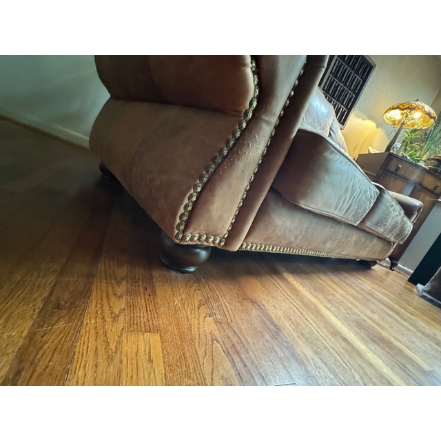 1960s 1960s Large Western Leather Sofa For Sale - Image 5 of 14