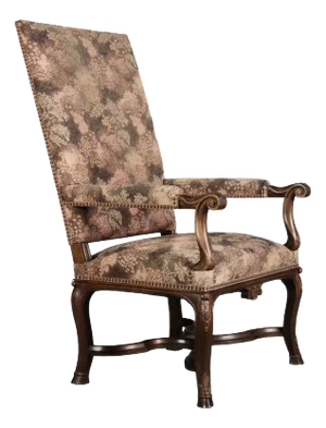 Antique Baroque Chair with Carving, 1880