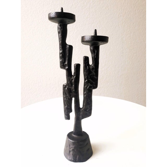 Black Black Bronze Candleholder by Horst Dalbeck, 1950s For Sale - Image 8 of 8