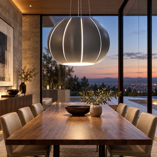 Contemporary Vibia Barcelona Spain Retired Oversized "Citrus" Hanging Pendant Light For Sale - Image 3 of 12