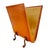 Metal 1970s Italian Florentine Trompe l'Oeil Leather Book Magazine Rack With Gilt Edges & Scroll Feet For Sale - Image 7 of 11