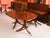 Wood Antique Regency Revival Triple Pillar Dining Table, 1900s For Sale - Image 7 of 17