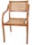 Bent Plywood and Cane Arm Chair Circa 1970's After Thonet For Sale - Image 10 of 12