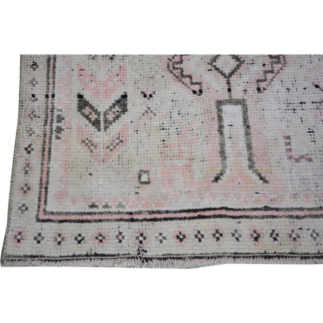 Vintage Turkish Anatolian Hand Knotted Wool Rug, 3'8''x7'2'' For Sale - Image 4 of 5