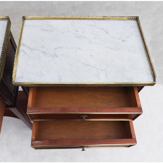 Louis XVI Revival Nightstands, 1950s, Set of 2 For Sale - Image 9 of 11