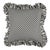 Schumacher Brigitte Stripe 18" Pillow in Black For Sale