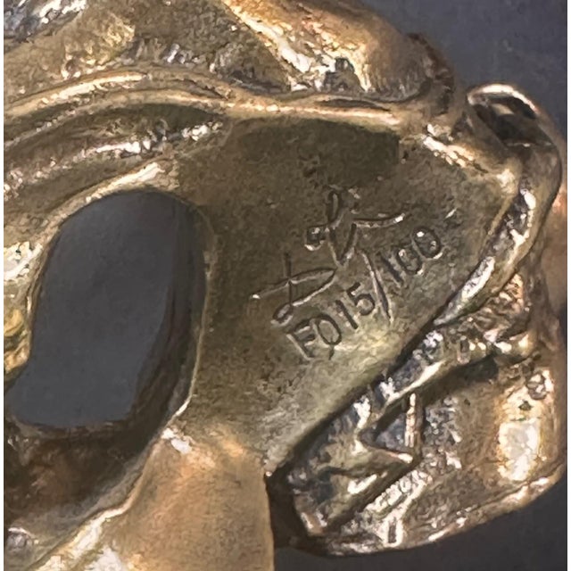 1960s Dali the Madonna of Port Lligat Bronze Sculpture Surrealism Art For Sale - Image 4 of 5