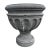 Traditional Vintage Stone Cement Carved Urn Planter For Sale - Image 3 of 4