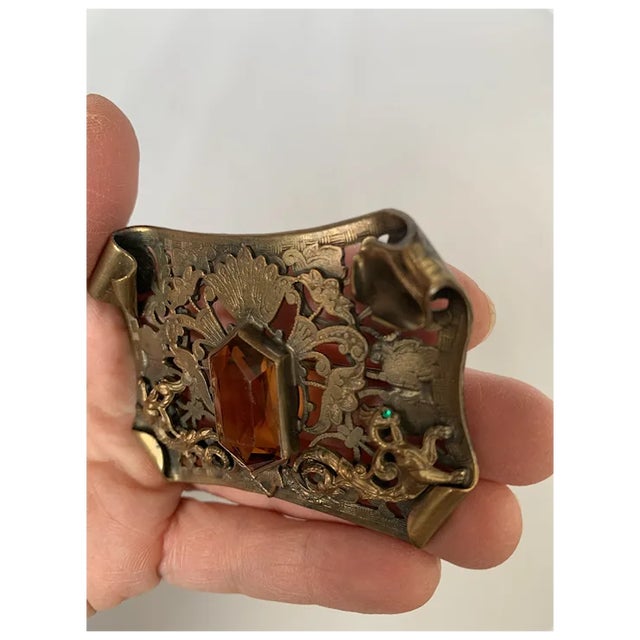 Victorian Late 19th Century Victorian Dragon Sash Pin For Sale - Image 3 of 9