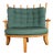 Large French Lounge Chair in Oak by Guillerme et Chambron for Votre Maison, 1960s For Sale