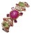 Bochic "Capri" 70 Carats Ruby & Multi Color Gem Bracelet Set 18K Gold & Silver For Sale