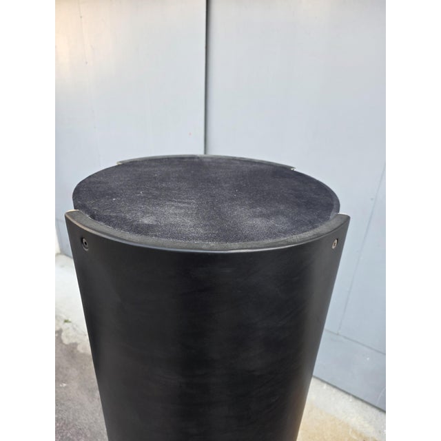 1970s Rotating Totem Coat Stand in Black Leather by Guido Faleschini for I4 Mariani, 1970 For Sale - Image 5 of 14